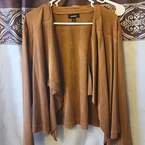 Brown Faux Suede Jacket